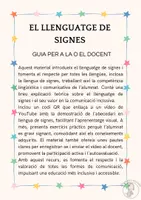 Vista previa - Hojas de trabajo - EL LLENGUATGE DE SIGNES - página 1