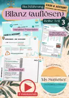 Vorschau - Arbeitsblätter - Buchführung/BSK - Teil 3, Bilanz, Bilanzveränderungen, EBK, T-Konten eröffnen - Deckblatt