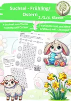 Vorschau - Arbeitsblätter - Suchsel - Frühling/Ostern (2.-4.Klasse) - Deckblatt