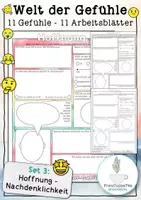 Vorschau - Arbeitsblätter - Gefühle erforschen – Arbeitsblatt Set 3 (H - N) - Deckblatt
