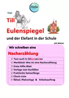 Vorschau - Unterrichtsreihen - Nacherzählung: Till Eulenspiegel und der Elefant in der Schule - Deckblatt