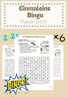 Vorschau - Spiele - Einmaleins üben: Bingo Klasse 3/4/5 - Deckblatt