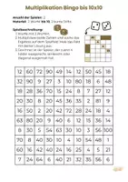 Vorschau - Spiele - Einmaleins üben: Bingo Klasse 3/4/5 - Seite 3
