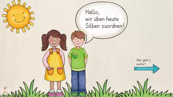 Vorschau - Interaktives Material - Silben zuordnen üben Klasse 1 - Interaktive PDF - Seite 2