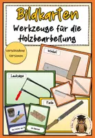 Vorschau - Bildkarten - Bildkarten Tafelmaterial Holzwerkzeuge Holzbearbeitung Werken Klasse 4 - Deckblatt