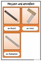 Vorschau - Bildkarten - Bildkarten Tafelmaterial Holzwerkzeuge Holzbearbeitung Werken Klasse 4 - Seite 2