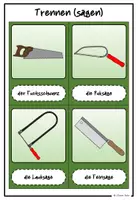 Vorschau - Bildkarten - Bildkarten Tafelmaterial Holzwerkzeuge Holzbearbeitung Werken Klasse 4 - Seite 3