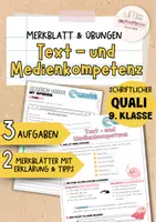 Vorschau - Arbeitsblätter - Englisch Quali | Prüfungsvorbereitung | Text- und Medienkompetenz | written exam - Deckblatt