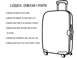 Vista previa - Manualidades / Dibujos para colorear - LLEGEIX,DIBUIXA I PINTA A LA MALETA - página 2