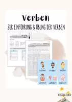 Vorschau - Unterrichtsreihen - Verben auf den Spuren - Deckblatt