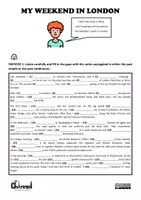 Aperçu - Feuilles d'exercices - MY WEEKEND IN LONDON – Worksheet (Past Simple & Continuous) - Page 1