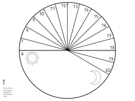 Vorschau - Mal- und Bastelvorlagen - Sonnenuhr - selbst herstellen - Seite 3