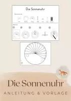Vorschau - Mal- und Bastelvorlagen - Sonnenuhr - selbst herstellen - Deckblatt