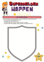 Vorschau - Arbeitsblätter - Flächeninhalt vs. Umfang: Superhelden-Wappen erstellen - Seite 1