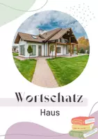 Vorschau - Arbeitsblätter - DaF/DaZ Wortschatz Vokabeln Haus Wort-Bild-Karten Lückentext - Deckblatt