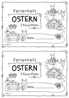 Vorschau - Arbeitsblätter - Ostern Ferienheft | Übungsheft Ostern | Mathe I Klasse 3 | Osterferien - Seite 1