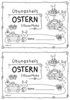 Vorschau - Arbeitsblätter - Ostern Ferienheft | Übungsheft Ostern | Mathe I Klasse 3 | Osterferien - Seite 2