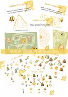 Vista previa - Juegos / Gamificación - ABEJAS - Juegos percepción visual: Laberintos, veo, veo. - Portada