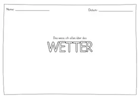 Vorschau - Arbeitsblätter - Lerneinheit zum Thema Wetter - Seite 3