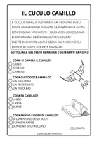 anteprima - Esercizi - CONSONANTE C DURA BREVE TESTO + COMPRENSIONE - Pagina di copertina