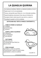 anteprima - Esercizi - CONSONANTE Q BREVE TESTO + COMPRENSIONE - Pagina di copertina