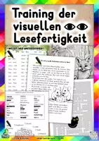 Vorschau - Unterrichtsreihen - Sonderpädagogisches Training der visuellen Lesefertigkeit (D-A-CH) - Deckblatt