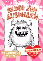 Vorschau - Arbeitsblätter - Monster Ausmalbilder - Deckblatt