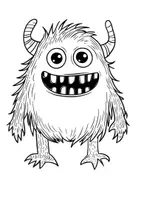 Vorschau - Arbeitsblätter - Monster Ausmalbilder - Seite 2