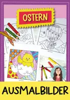 Vorschau - Mal- und Bastelvorlagen - Ostern Malvorlagen: 10 Pop-Art Ausmalbilder (2-fach differenziert) - Deckblatt