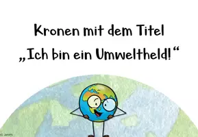 Vorschau - Mal- und Bastelvorlagen - Bastelkronen: Tag der Erde / Earth Day / Umweltschutz - Seite 2