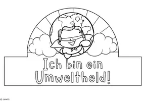 Vorschau - Mal- und Bastelvorlagen - Bastelkronen: Tag der Erde / Earth Day / Umweltschutz - Seite 3