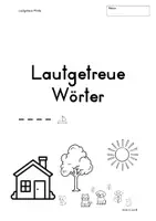 Vorschau - Arbeitsblätter - Lautgetreue Wörter - Deckblatt
