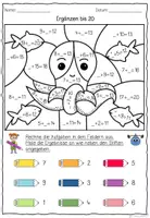 Vorschau - Arbeitsblätter - Rechnen & Malen – Komplettes Materialpaket für das 1. Schuljahr 🎨➕ Rechenmalblätter Klasse 1 - Seite 3