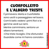 anteprima - Materiale di supporto/inclusione - Storie di primavera - Le avventure di Cuorfolletto - Pagina 1