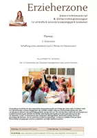 Vorschau - Lehrpläne/Lehrermaterial - Schaffung eines positiven (Lern-) Klimas im Klassenraum Aus Leitfaden für Lehrkräfte: Die 11 Dimensionen des Classroom-Managements nach Carolyn Evertson - Deckblatt