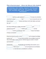 Vorschau - Arbeitsblätter - Lückentext: Überschwemmungen (mp3) A2/B1 - Seite 1