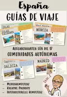 Vorschau - Arbeitsblätter - Conocer España - Reisführer zu den Comunidades Autónomas Spaniens erstellen (guías de viaje) - Deckblatt