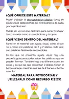 Vista previa - Tarjetas / Manipulativos - SÍLABAS - MRN - página 1