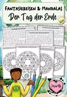 Vorschau - Mal- und Bastelvorlagen - Fantasiereisen / Traumreisen mit Mandalas: Tag der Erde / Earth Day / Umweltschutz - Deckblatt