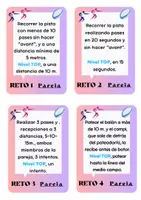 Vista previa - Juegos / Gamificación - 24 retos individuales y por parejas de rugby - página 1