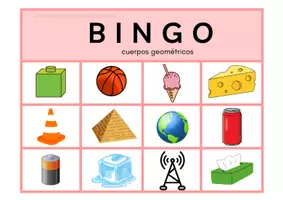 Vista previa - Juegos / Gamificación - Bingo de cuerpos geométricos - página 1