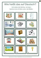Vorschau - Arbeitsblätter - Zimmer frei - Wohnung finden - Wortschatz, Textarbeit und Rollenspiel - Deckblatt