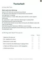 Vorschau - Arbeitsblätter - Zimmer frei - Wohnung finden - Wortschatz, Textarbeit und Rollenspiel - Seite 1