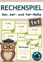 Vorschau - Spiele - 2.Klasse Einmaleins: Rechenspiel 3er-, 6er- und 9er-Reihe - Deckblatt