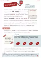 Vorschau - Arbeitsblätter - Blutgruppen (AB0-System, Rhesusfaktor) - Deckblatt