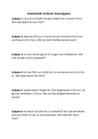 Vorschau - Arbeitsblätter - DAZ/DAF Textaufgaben Mathematik - Addition Subktraktion Dividieren Multiplizieren - Deckblatt