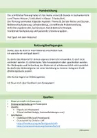Vorschau - Stundenentwürfe - Wasser SU-UB Klasse 3 Schriftliche Planung Stundenverlauf - Seite 1