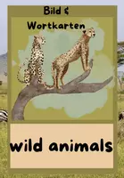 Vorschau - Poster - Wild Animals Picture and word cards - Deckblatt