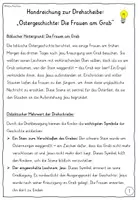 Vorschau - Mal- und Bastelvorlagen - Ostergeschichte - Die Frauen am Grab - Drehscheibe Ostern basteln Religion - Seite 1