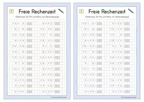 Vorschau - Unterrichtsreihen - Freie Rechenzeit - Aufgabenkarten zum Rechnen (2. Klasse) - Seite 3
